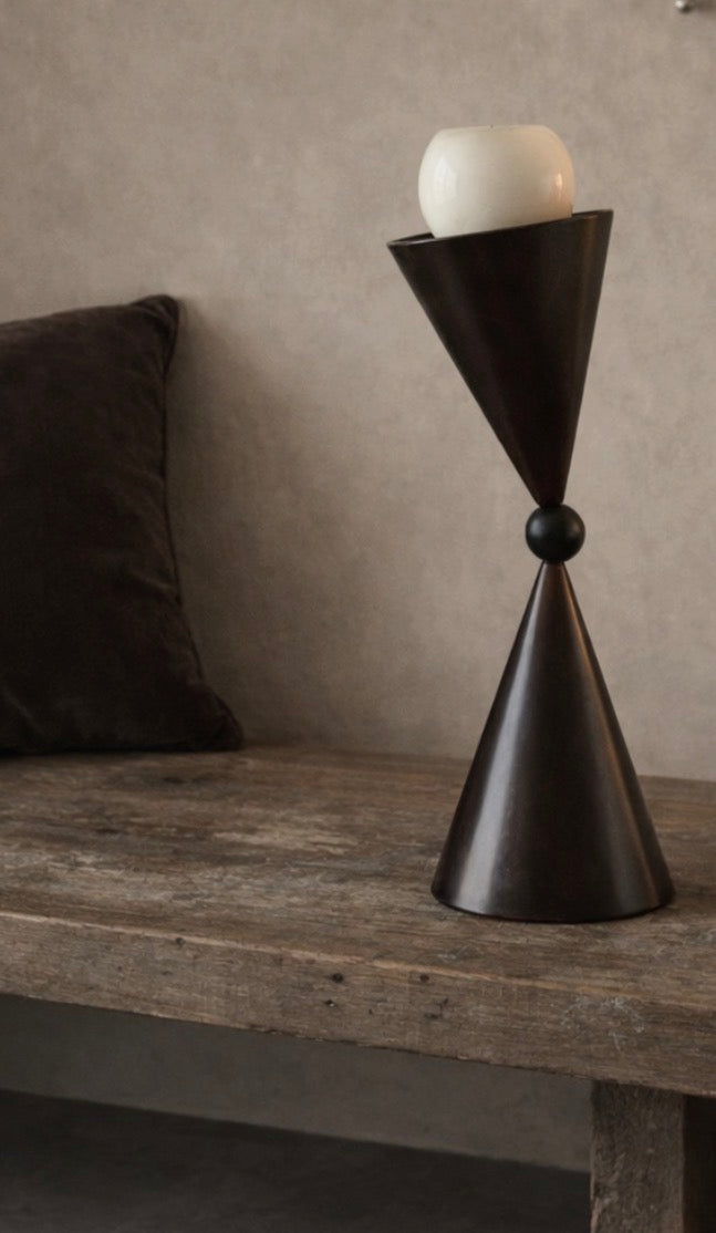 Sculptural Modernist Candle Holder — Made in South Africa