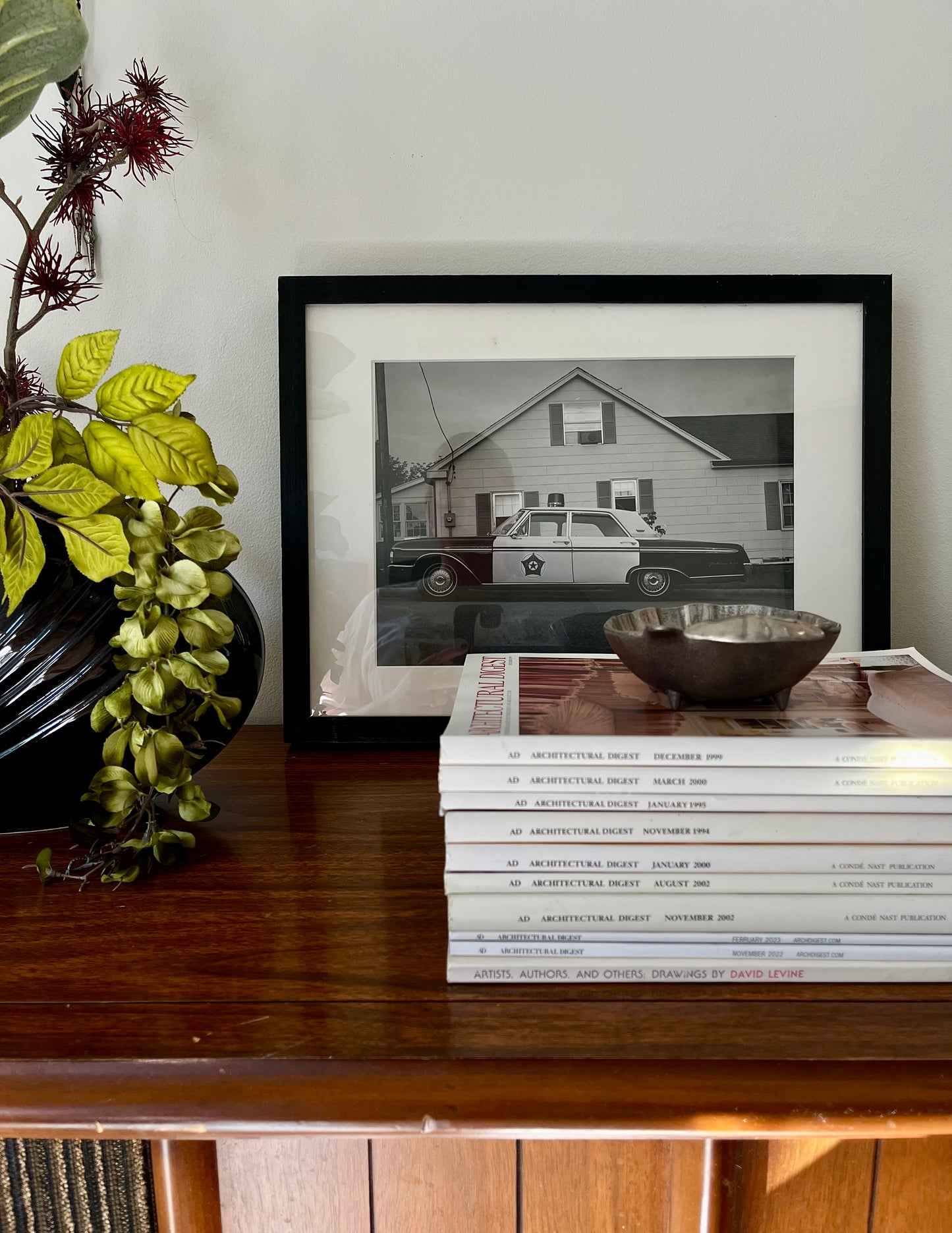 Vintage Black & White Photograph – “Sheriff Cruiser, Mayberry” (Early 1990s)