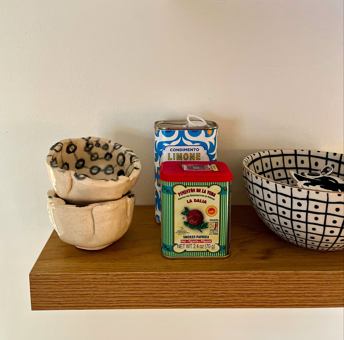 Pair of Small Handmade Clay Catchall Dishes