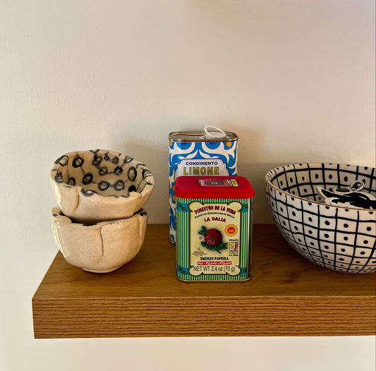 Pair of Small Handmade Clay Catchall Dishes