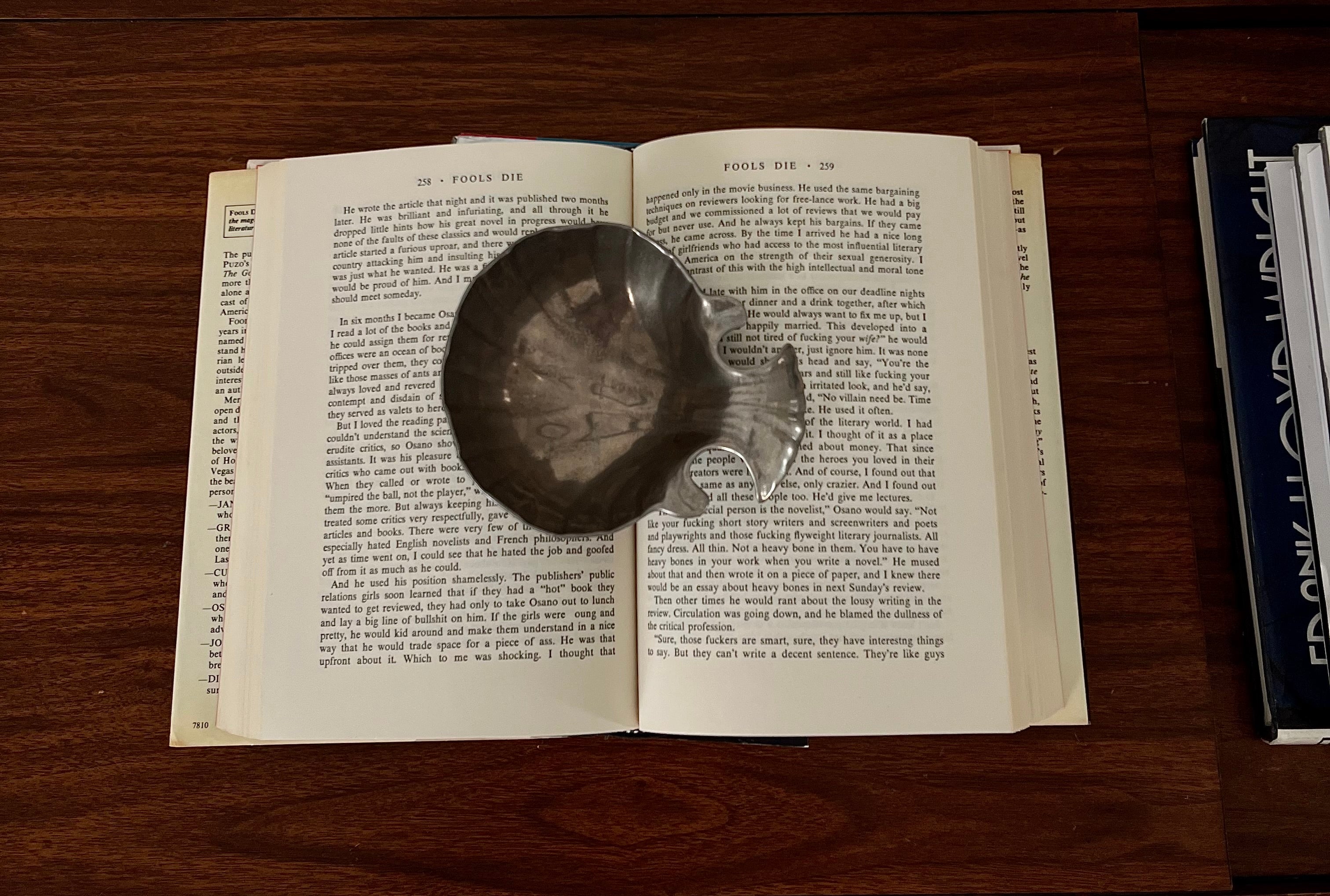 Vintage Pewter Shell Trinket Dish – 1970s Coastal Modern Style