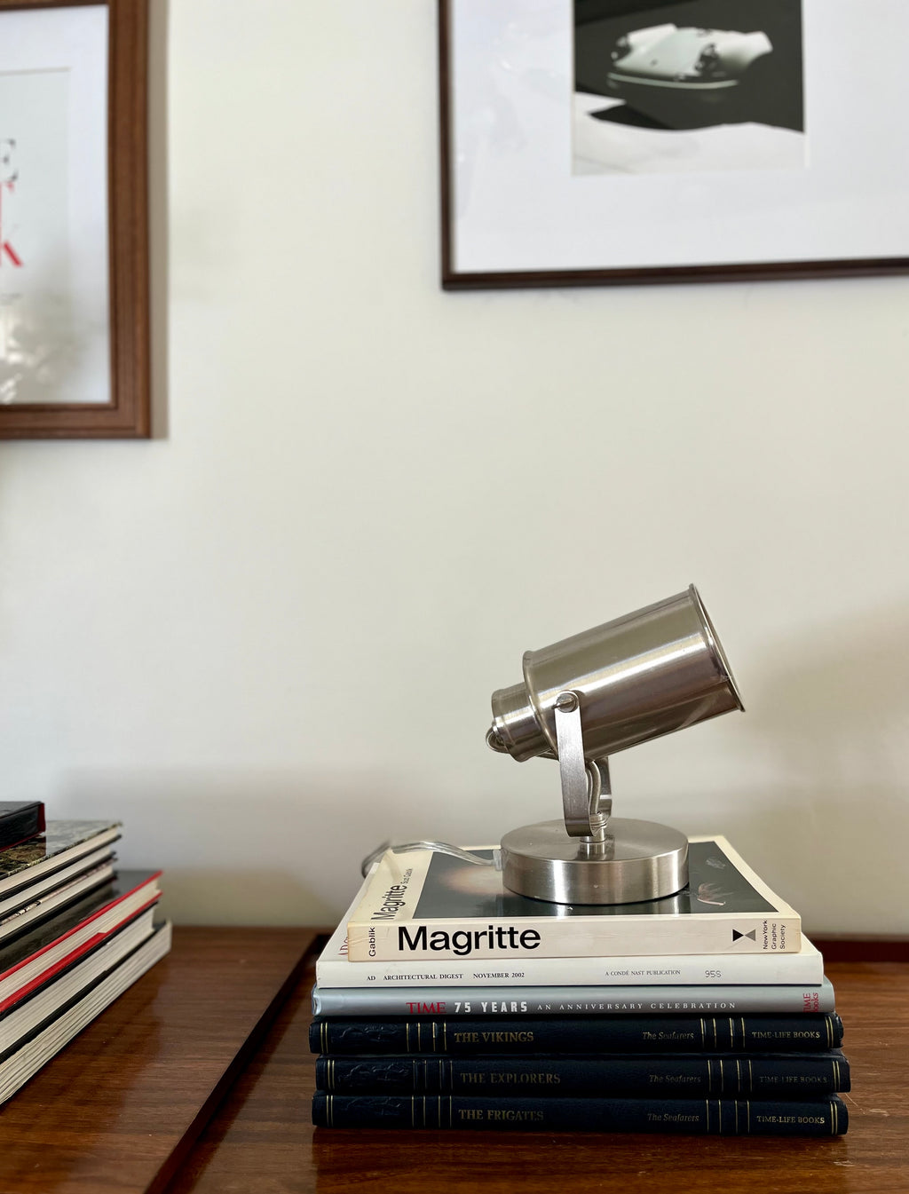 Small Brushed Nickel Spotlight Lamp