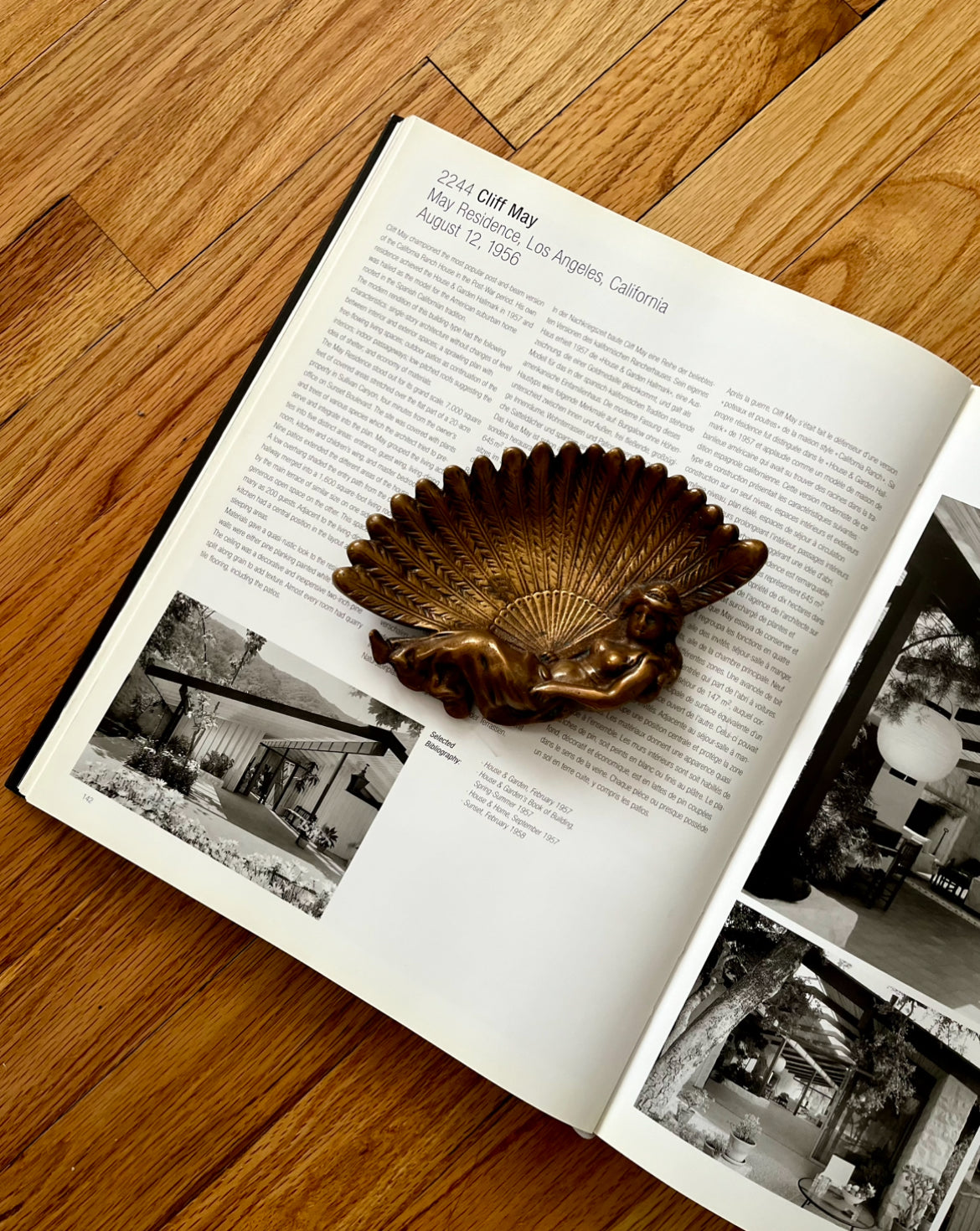 Vintage Bronze Fan Goddess Catchall Trinket Dish – Signed F. Belmonte