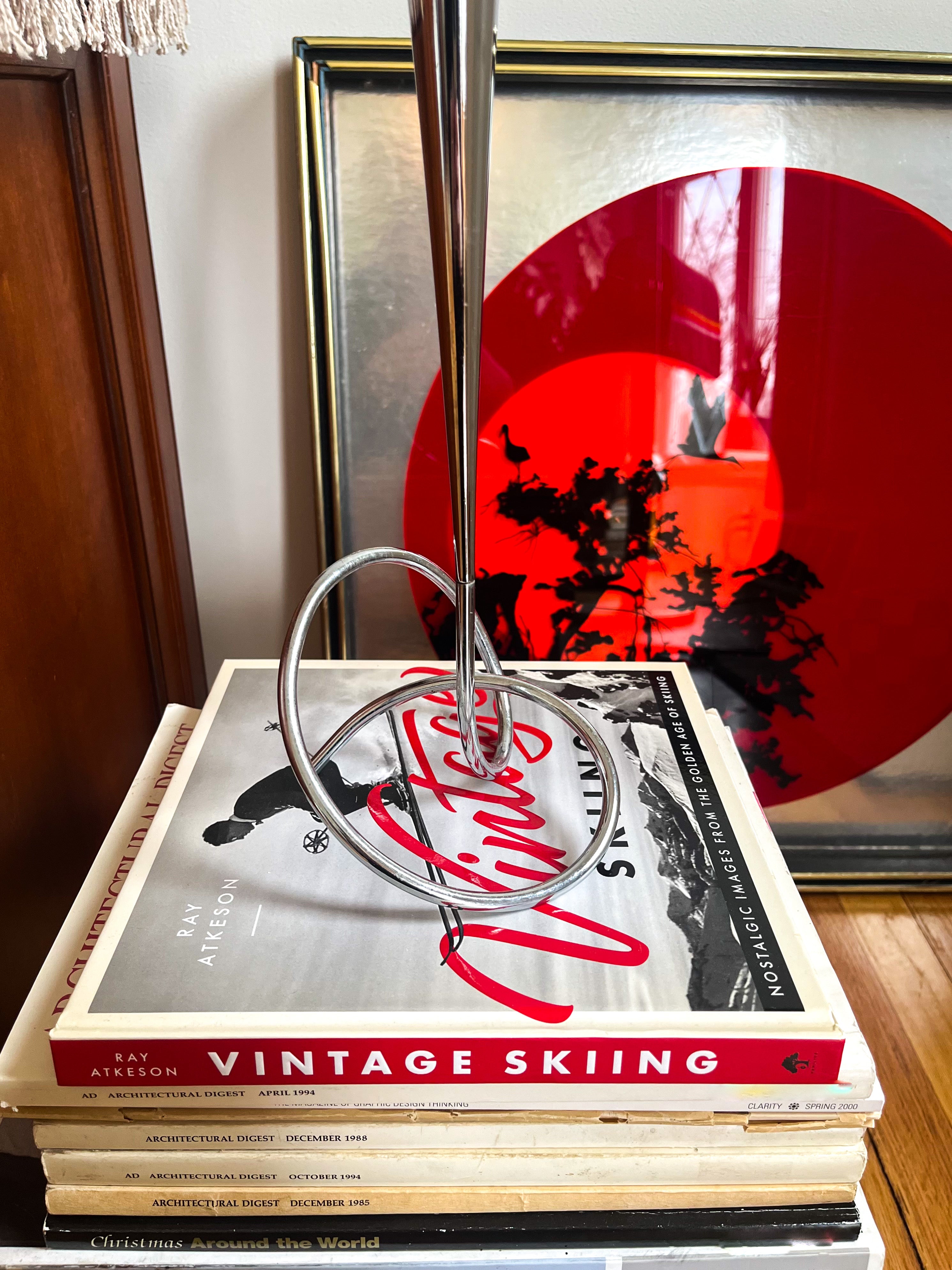 Black + Blum Chrome Maison Loop 12" Twisted Candleholder