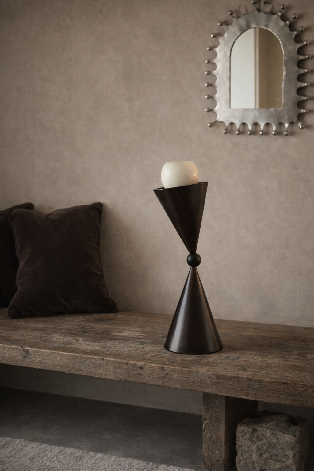 Sculptural Modernist Candle Holder — Made in South Africa