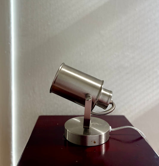 Small Brushed Nickel Spotlight Lamp
