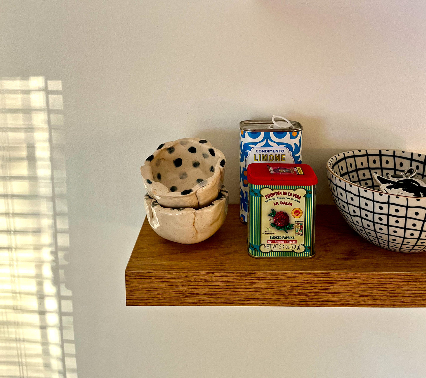 Pair of Small Handmade Clay Catchall Dishes