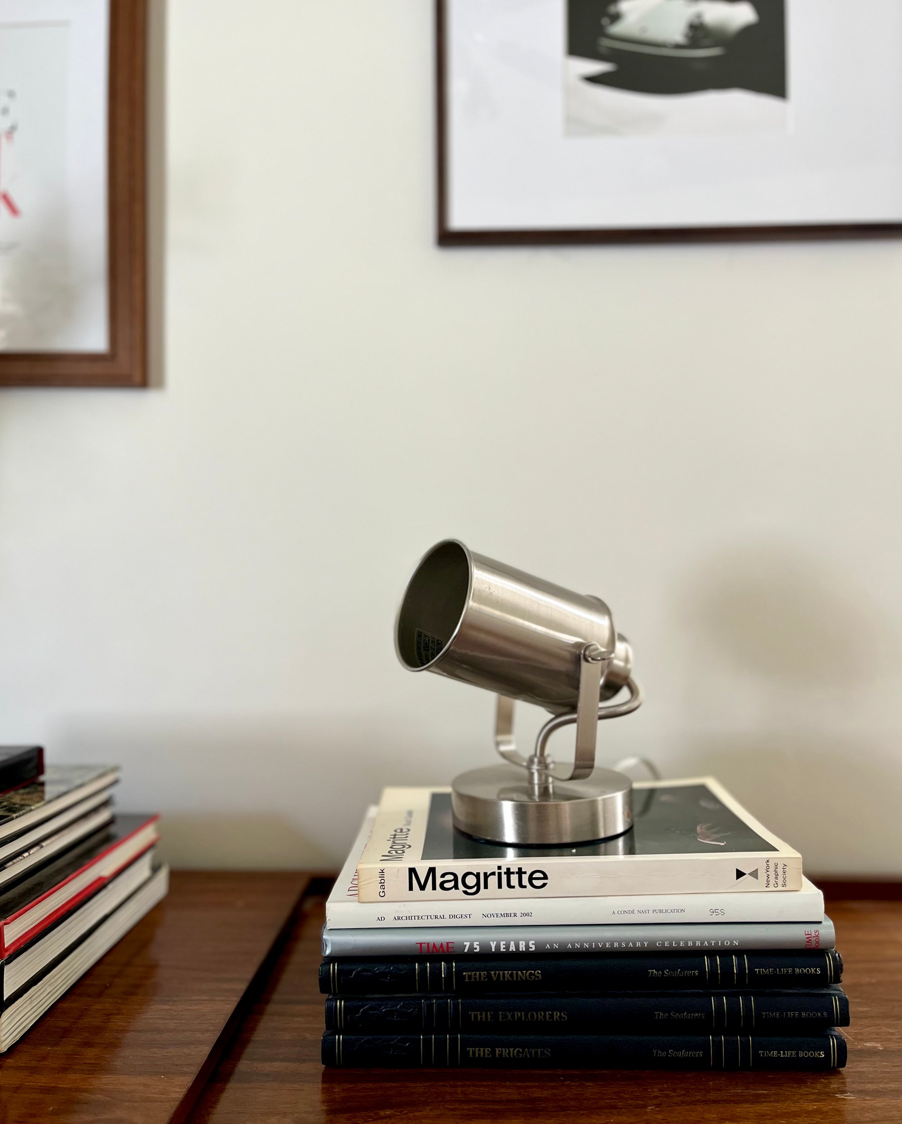 Small Brushed Nickel Spotlight Lamp