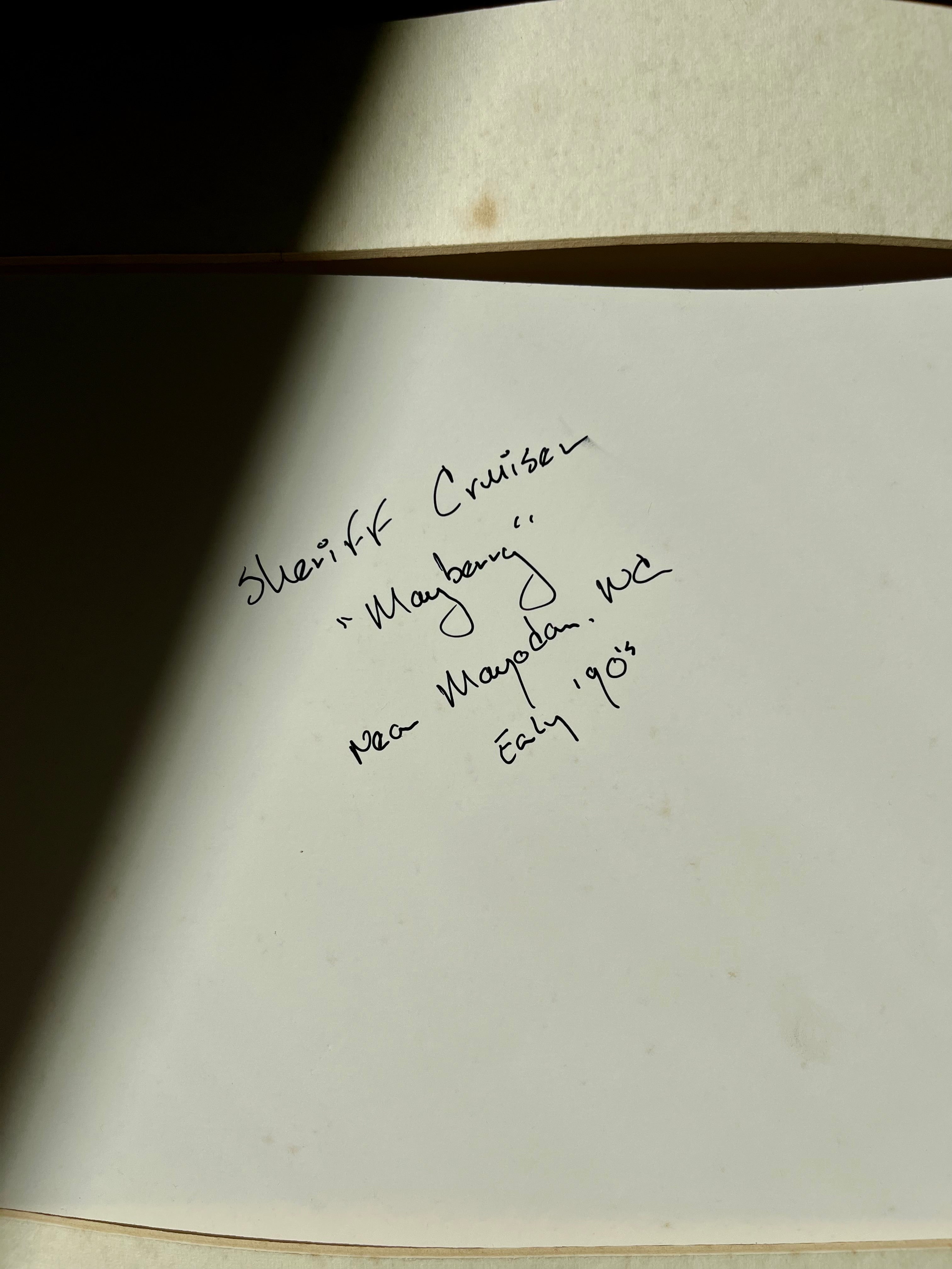 Vintage Black & White Photograph – “Sheriff Cruiser, Mayberry” (Early 1990s)