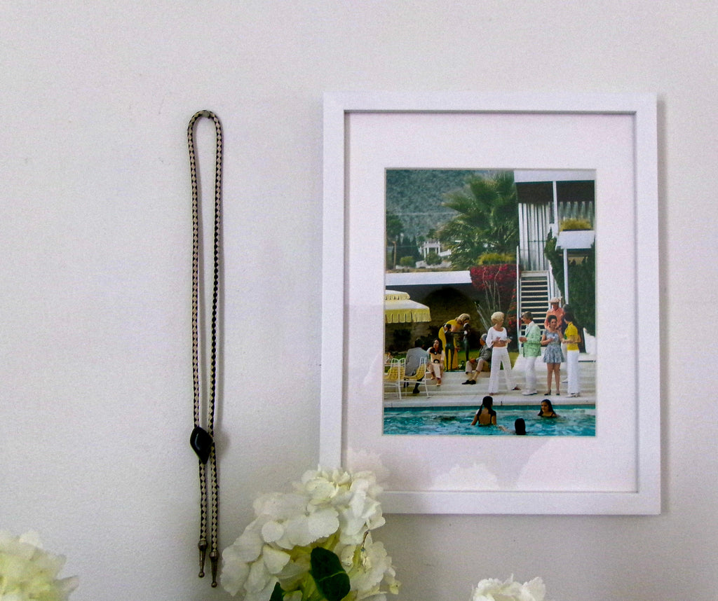 Slim Aaron's "Party On The Steps" Art Print 12x15 Framed