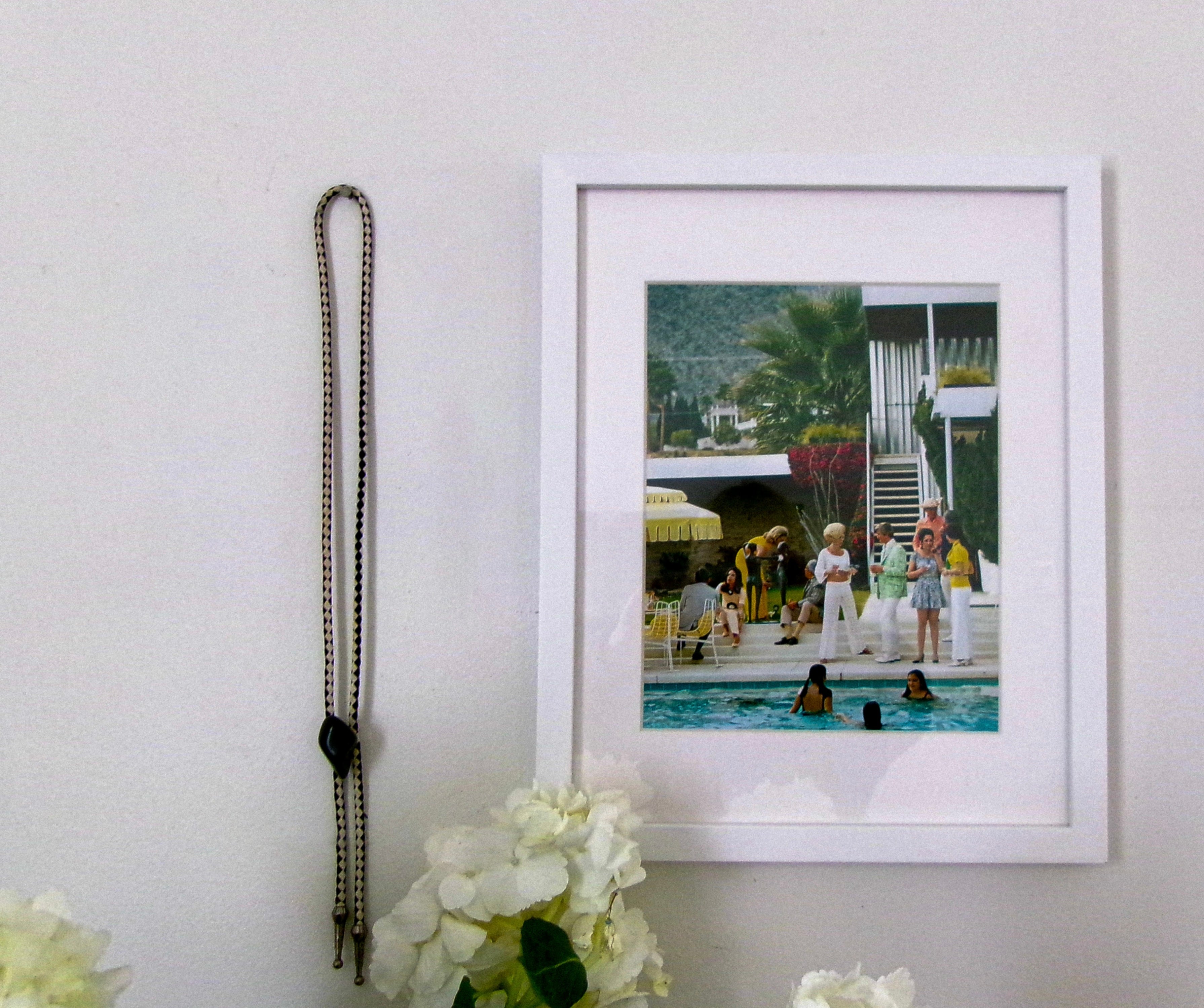 Slim Aaron's "Party On The Steps" Art Print 12x15 Framed