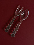 Vintage Imperial Glass Candlewick Salad Servers (Set of 2)