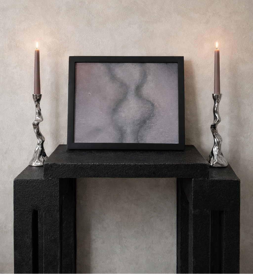 Contour — Original Pastel on Canvas (Framed)