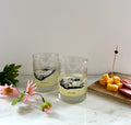 Pair of Vintage Old Car Rocks Glasses