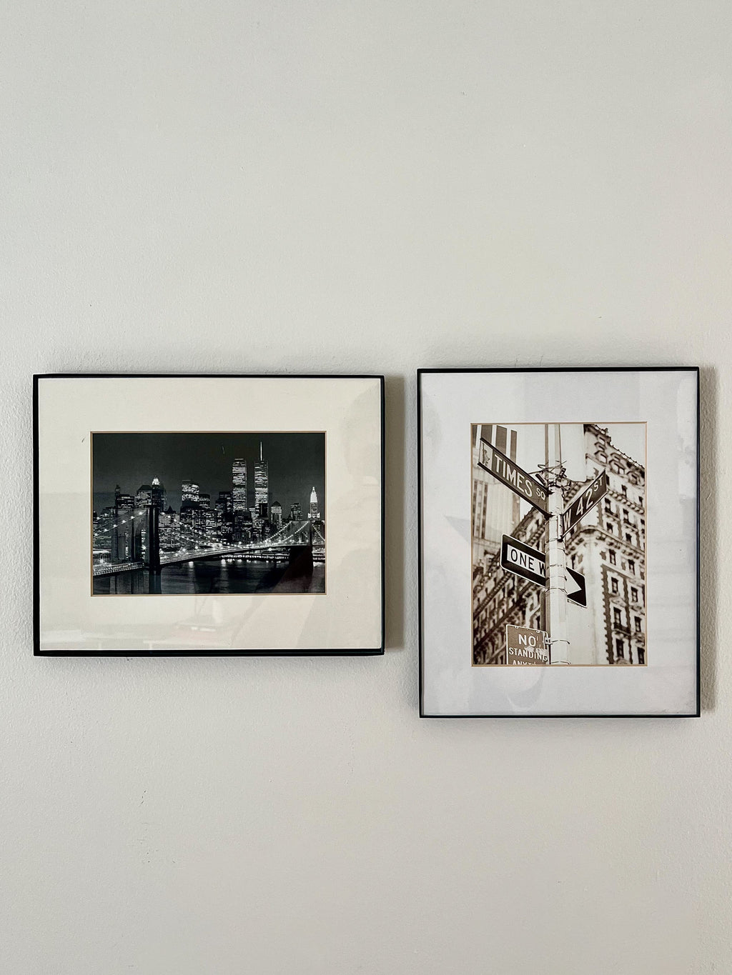 Set of 2 Vintage NYC Prints — Times Square & Skyline