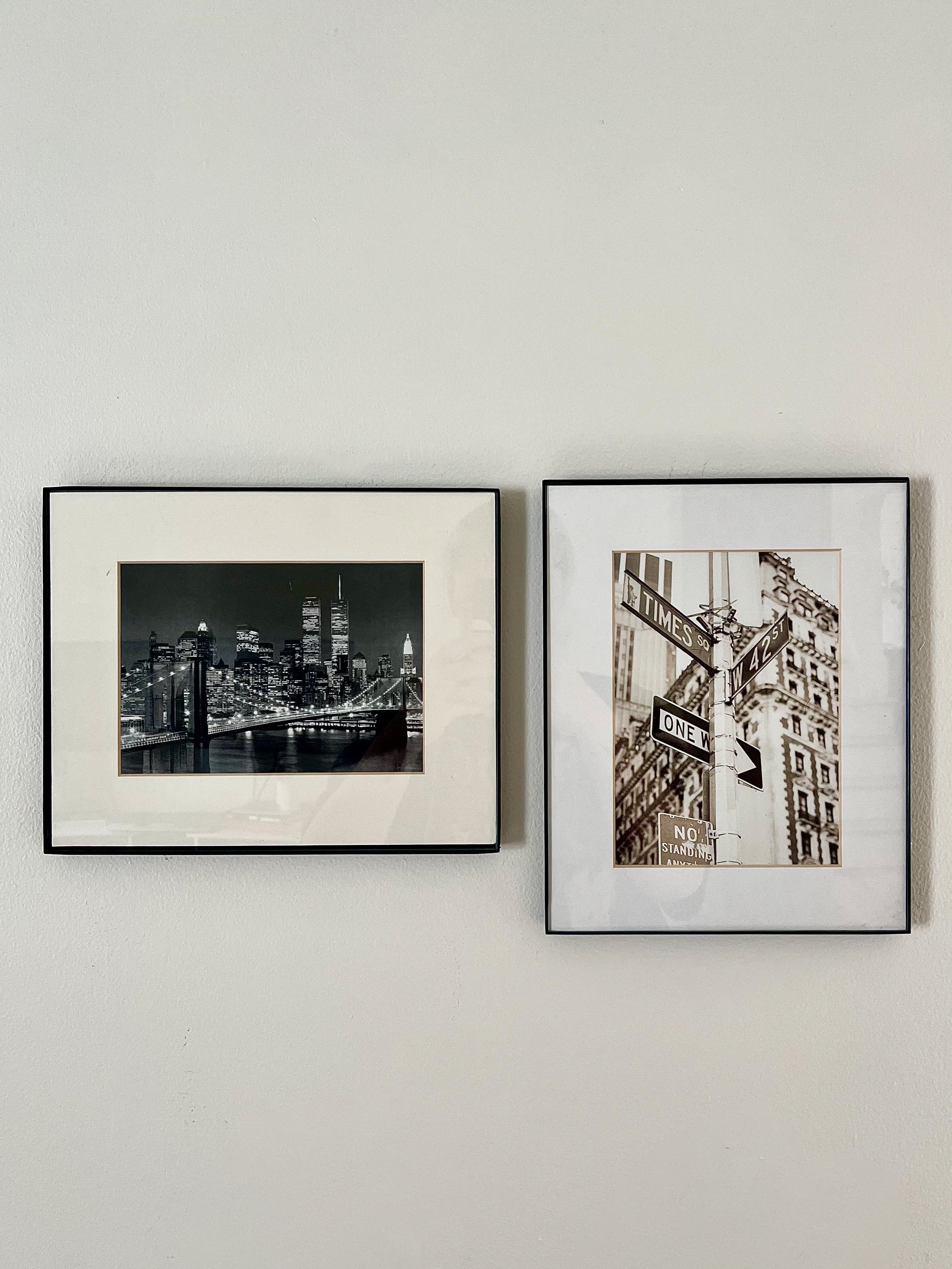 Set of 2 Vintage NYC Prints — Times Square & Skyline