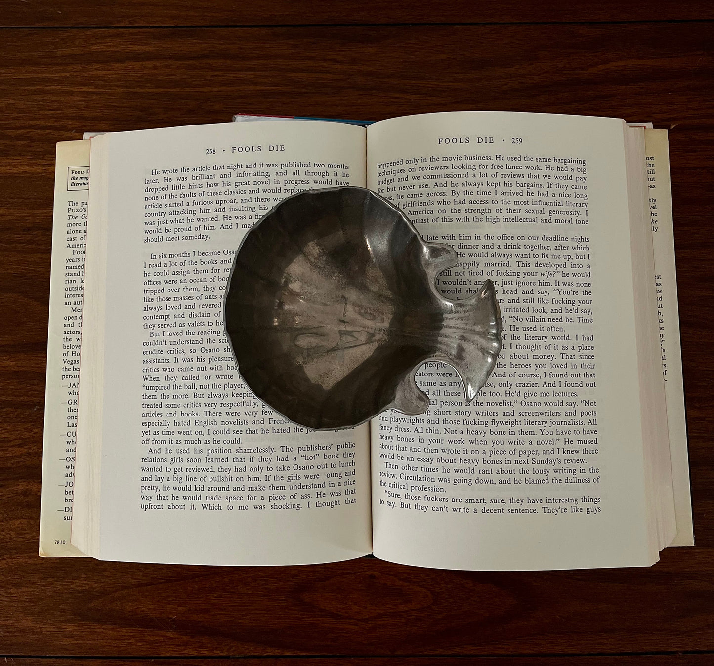 Vintage Pewter Shell Trinket Dish – 1970s Coastal Modern Style