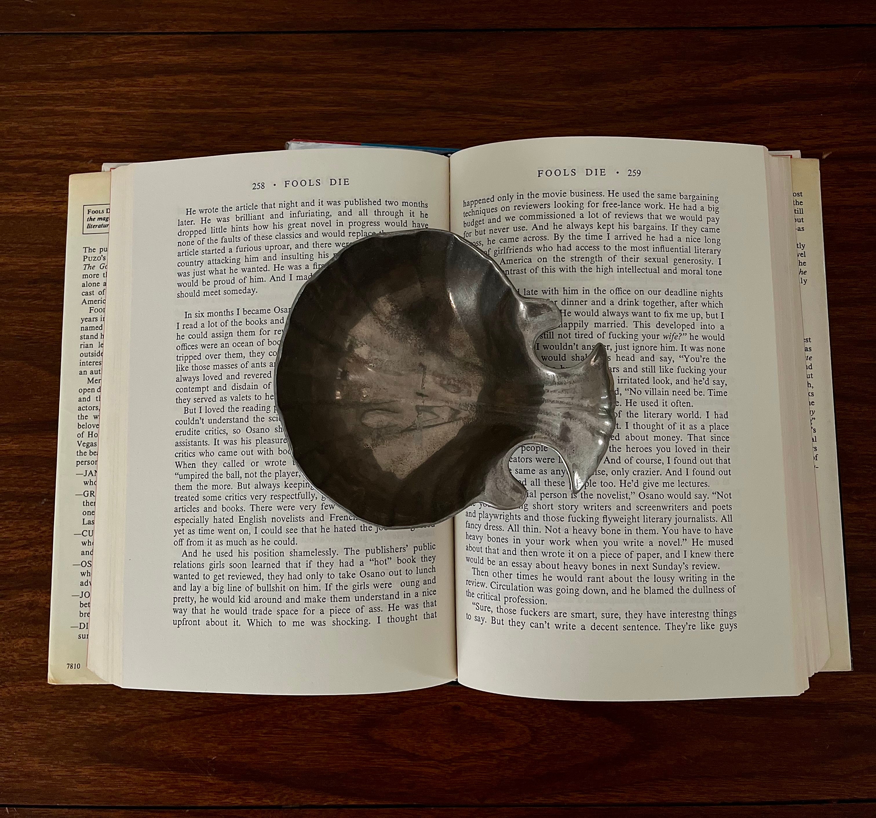 Vintage Pewter Shell Trinket Dish – 1970s Coastal Modern Style