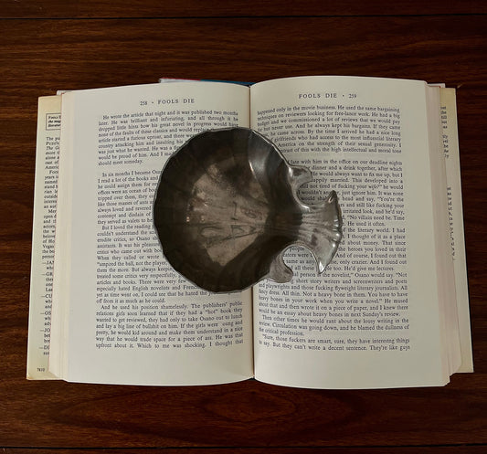 Vintage Pewter Shell Trinket Dish – 1970s Coastal Modern Style