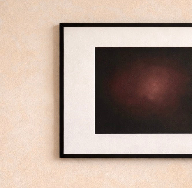 Soft Burn | Moody Abstract Pastel Original Art 11x14 Frame