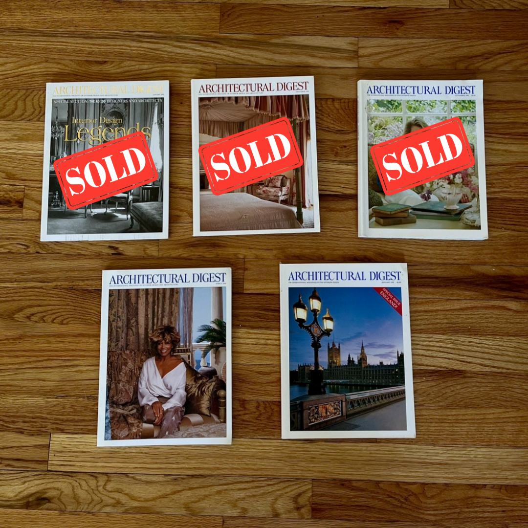 Vintage Architectural Digest Magazine Bundle (1994–2000, Set of 3)