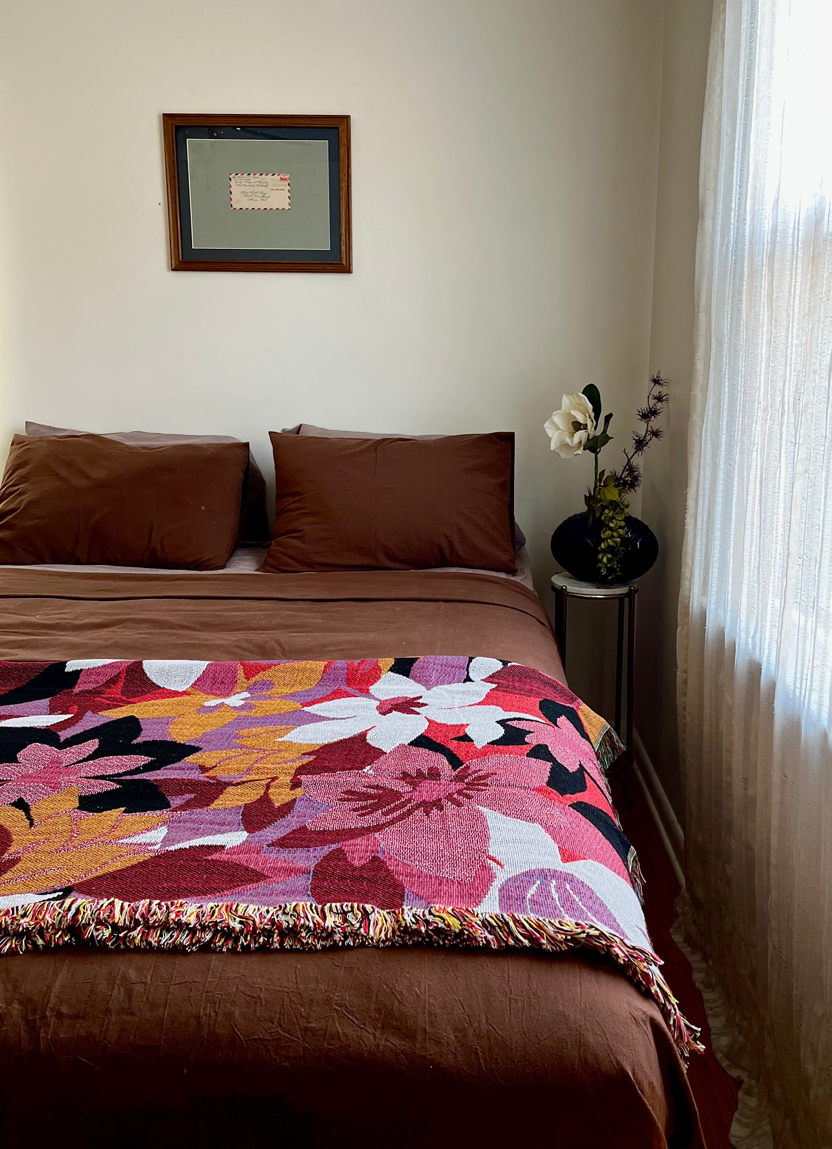 Vera Bradley Floral Woven Throw Blanket