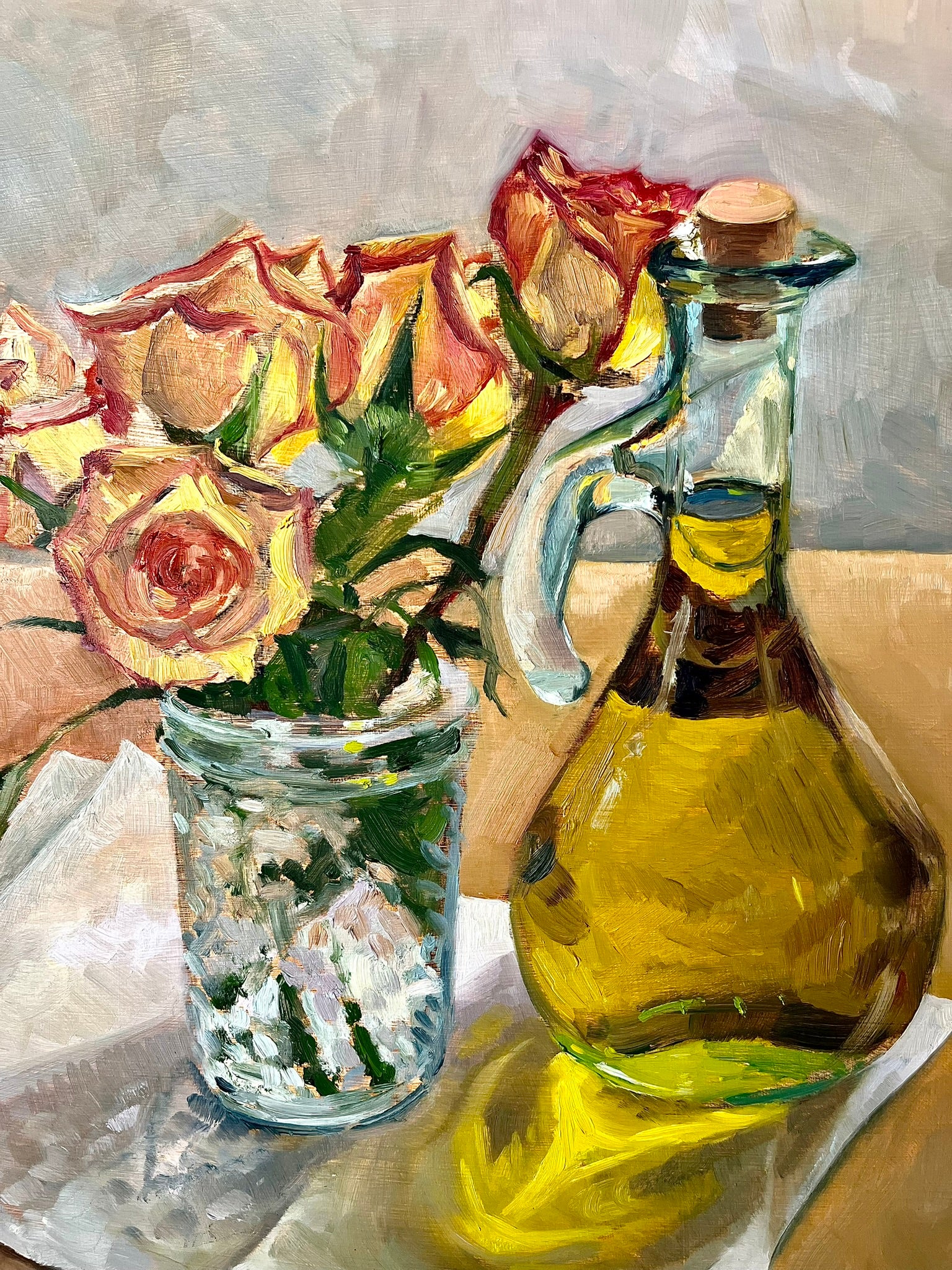 Original Impressionist Still Life Oil Painting