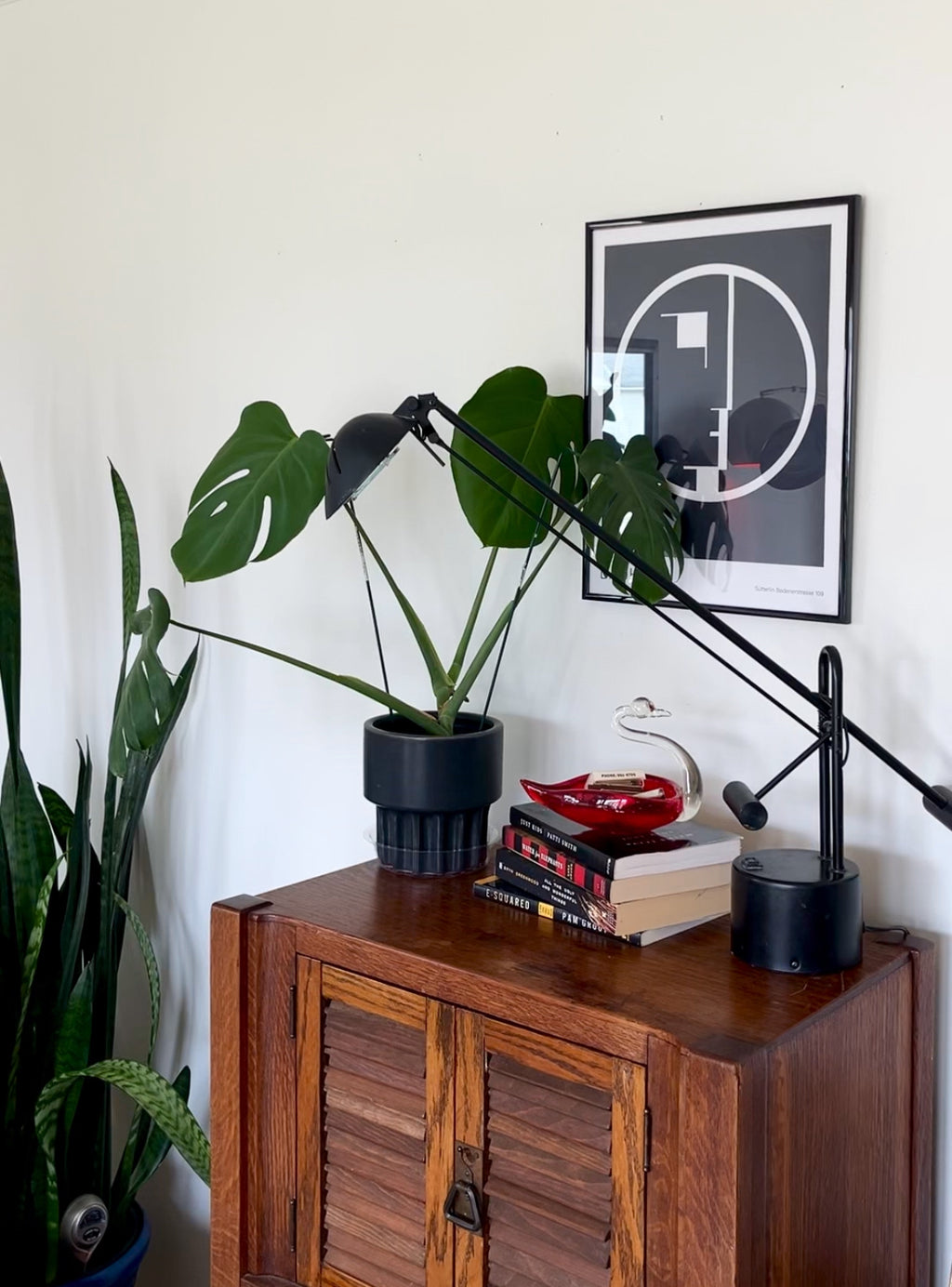 1970s Modernist Crane Neck Table Lamp