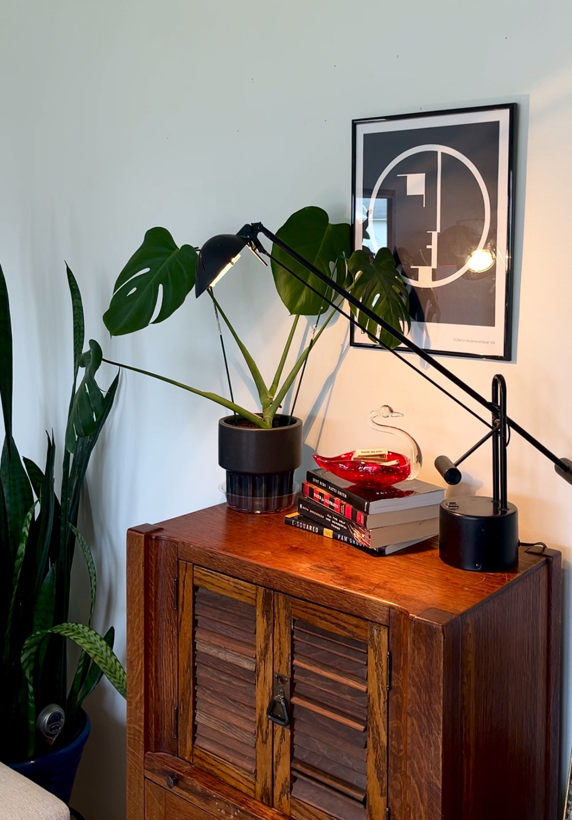 1970s Modernist Crane Neck Table Lamp
