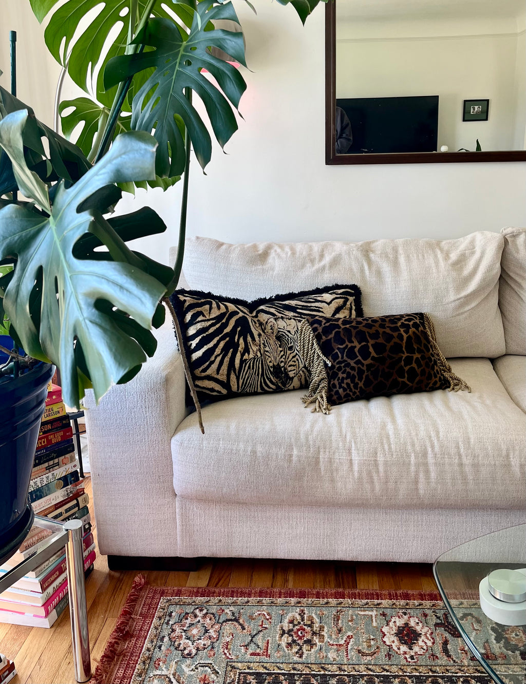 Newport Tapestries Zebra Decor Animal Print Throw Pillow