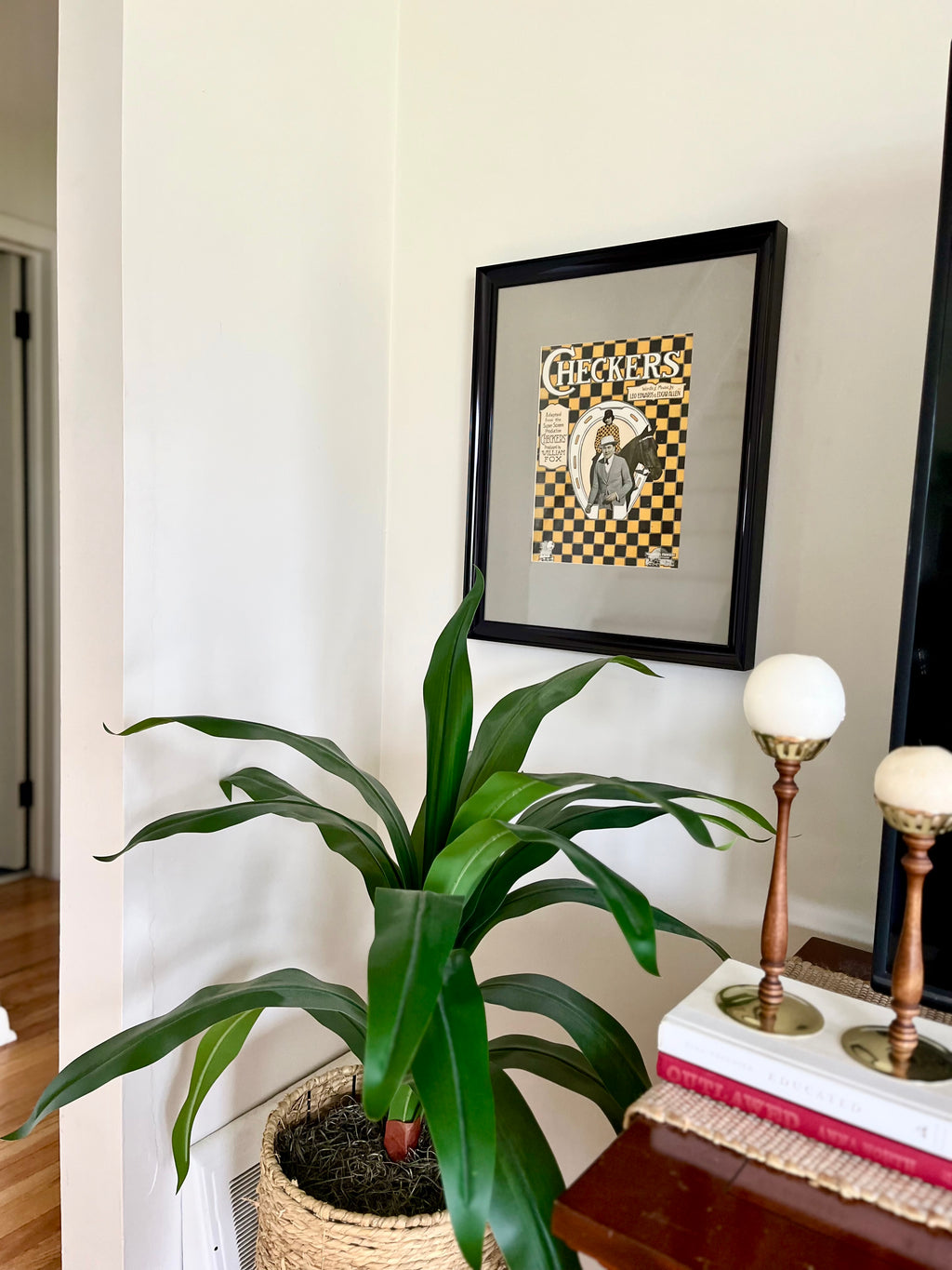 Checkers 1919 Piano Sheet Music Framed Art