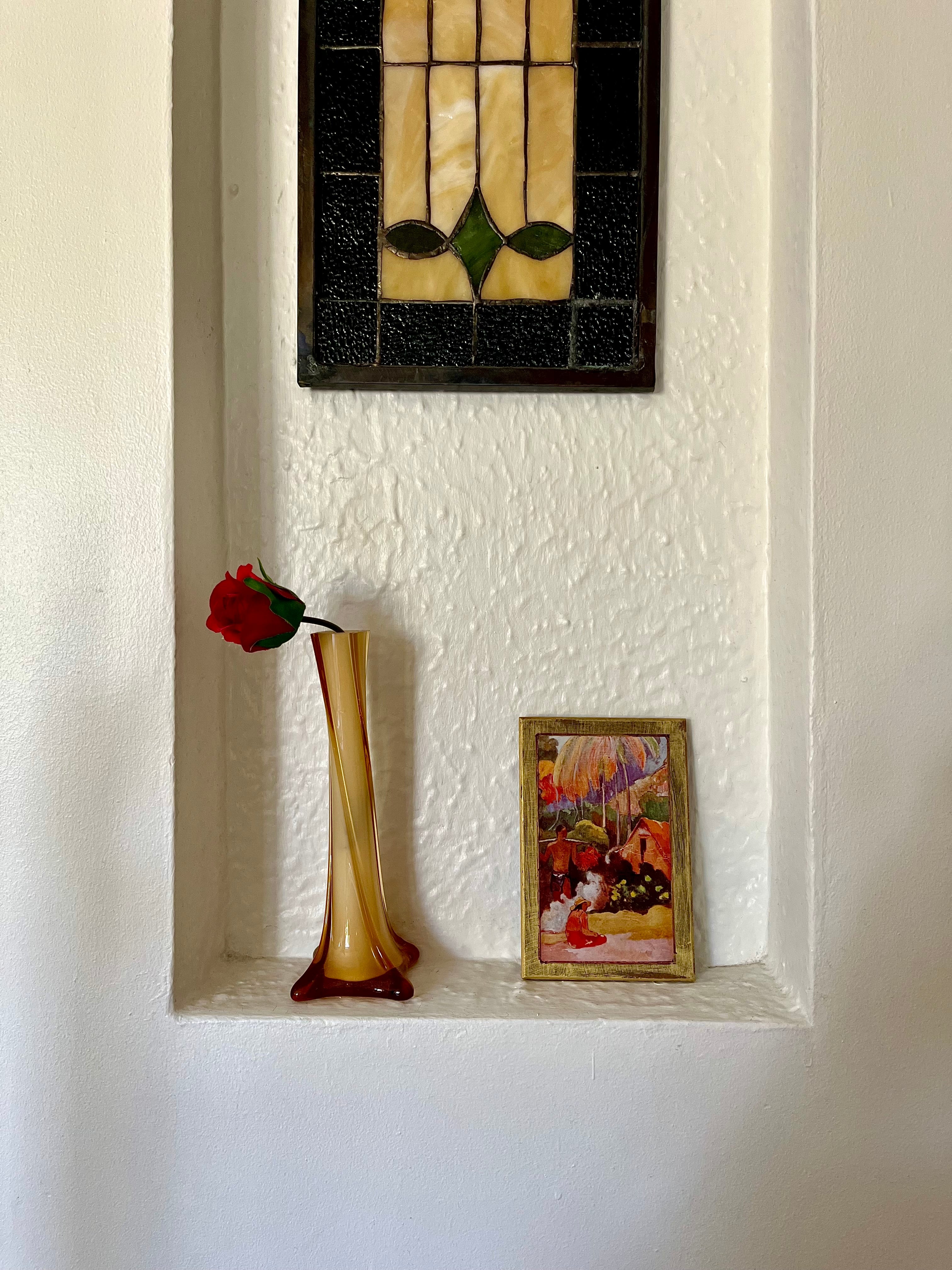 Paul Gauguin "Landscape in Tahiti" Mini Vintage Art Print on Wood 4x6