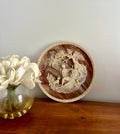 1970s Vintage Incolay Stone Carved Collector's Plates by Gayle Bright Appleby