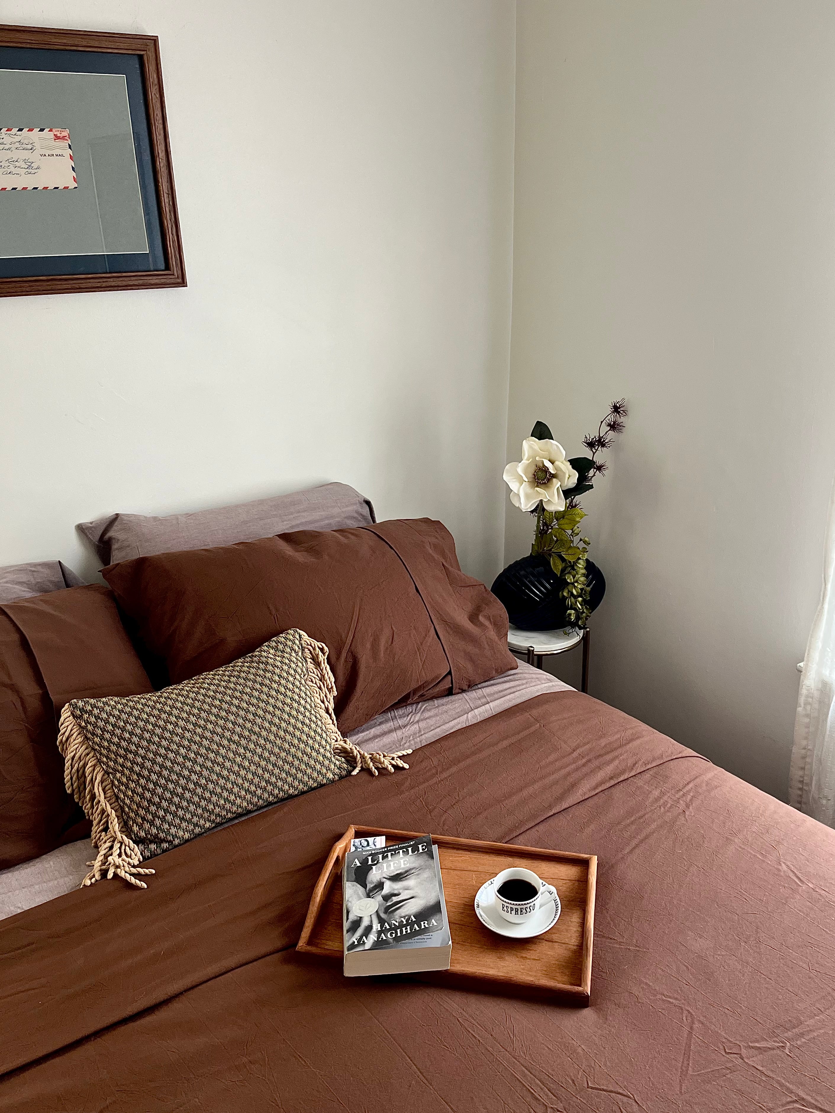 Vintage Midcentury Teak Wood Serving Tray